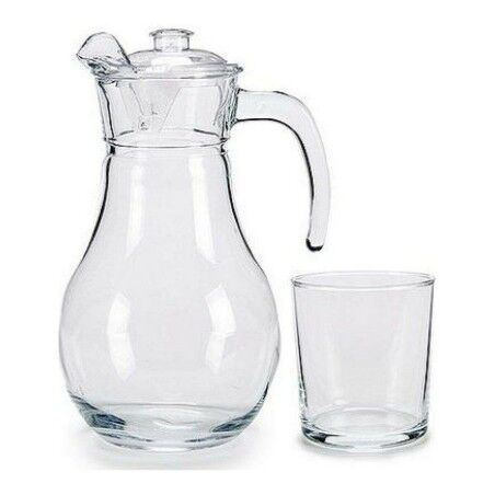 Set di Bicchieri Vivalto BIG-S3604465 Trasparente Vetro Brocca